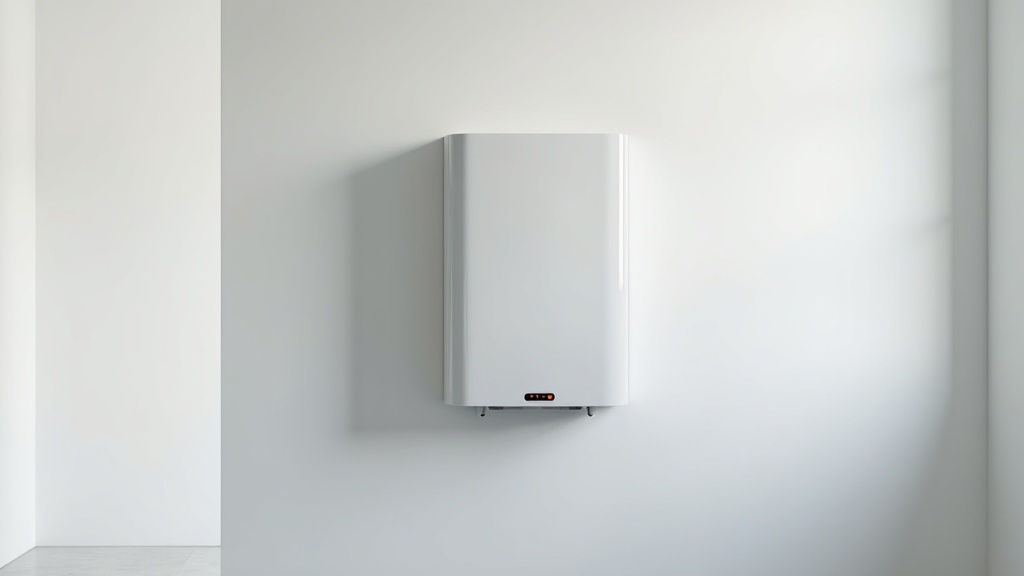 Modern otthoni akkumulátoros energiatároló rendszer – elegáns falra szerelt megoldás